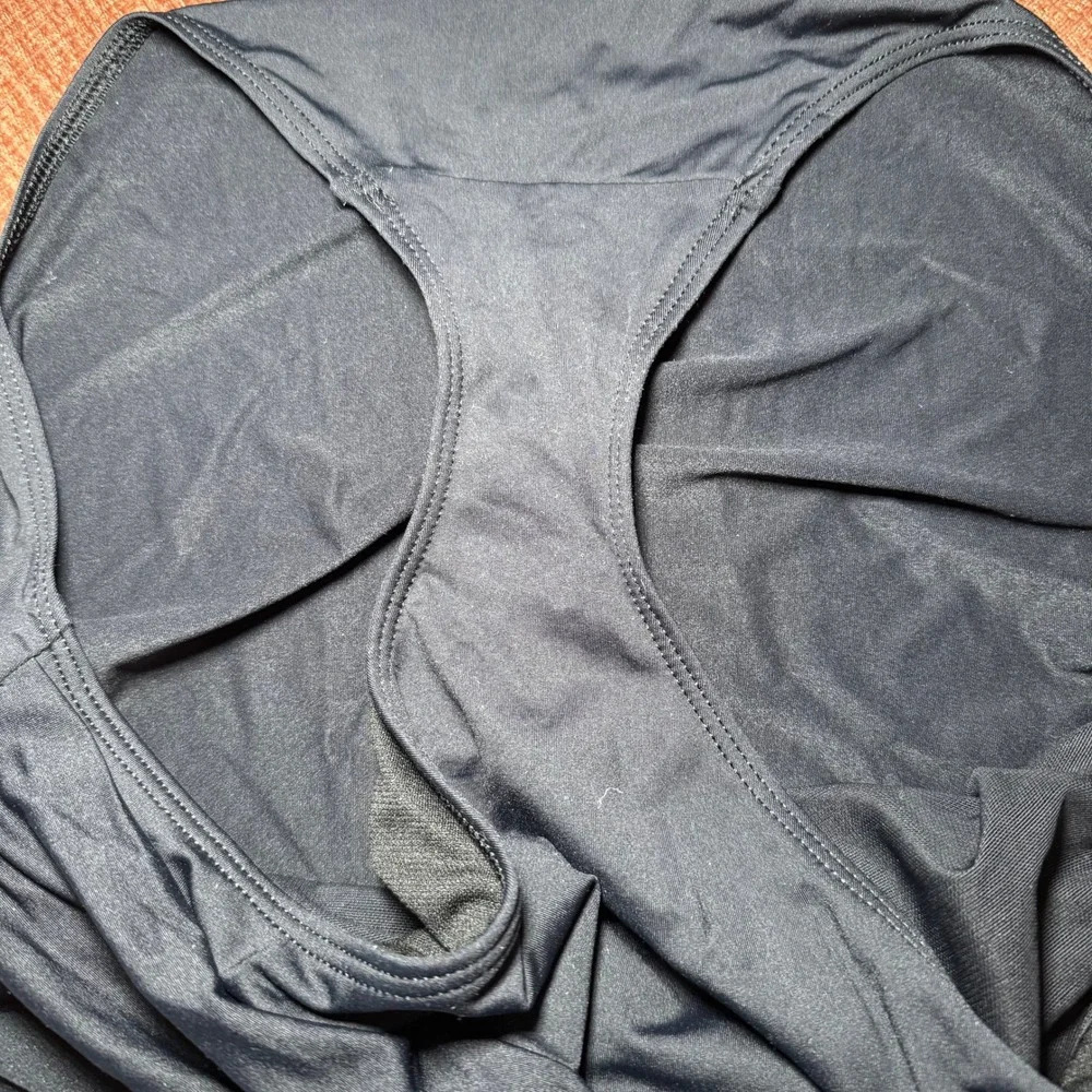 Lauren Ralph Lauren Black One Piece Swimsuit Women Ruched V Neck US‎ 10